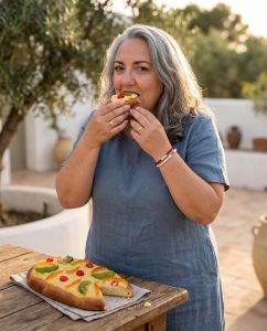 Noche y coca de Sant Joan tradicional con crema pastelera y fruta confitada Noche y coca de Sant Joan tradicional con crema pastelera y fruta confitada